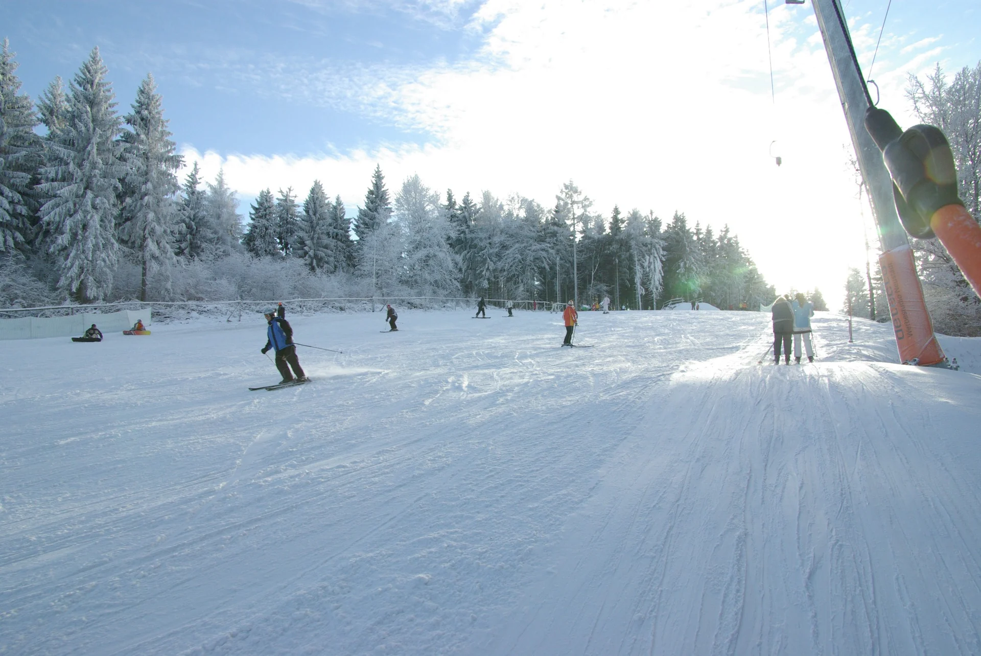 Skihang Rugiswalde im Winter